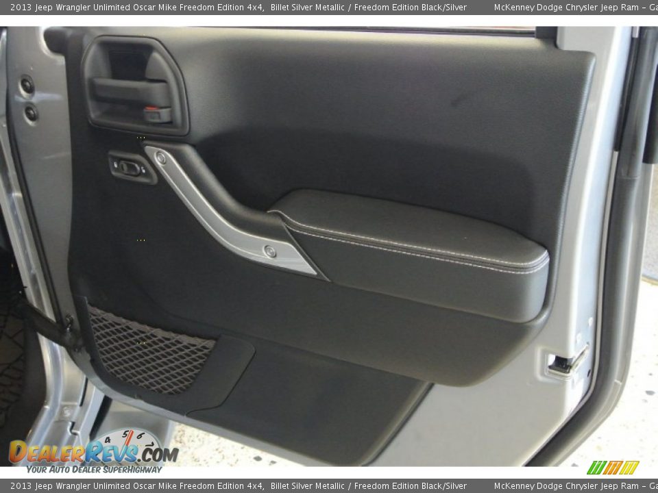 2013 Jeep Wrangler Unlimited Oscar Mike Freedom Edition 4x4 Billet Silver Metallic / Freedom Edition Black/Silver Photo #20