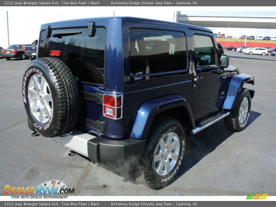 2013 Jeep Wrangler Sahara 4x4 True Blue Pearl / Black Photo #5