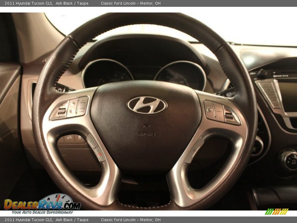 2011 Hyundai Tucson GLS Ash Black / Taupe Photo #6