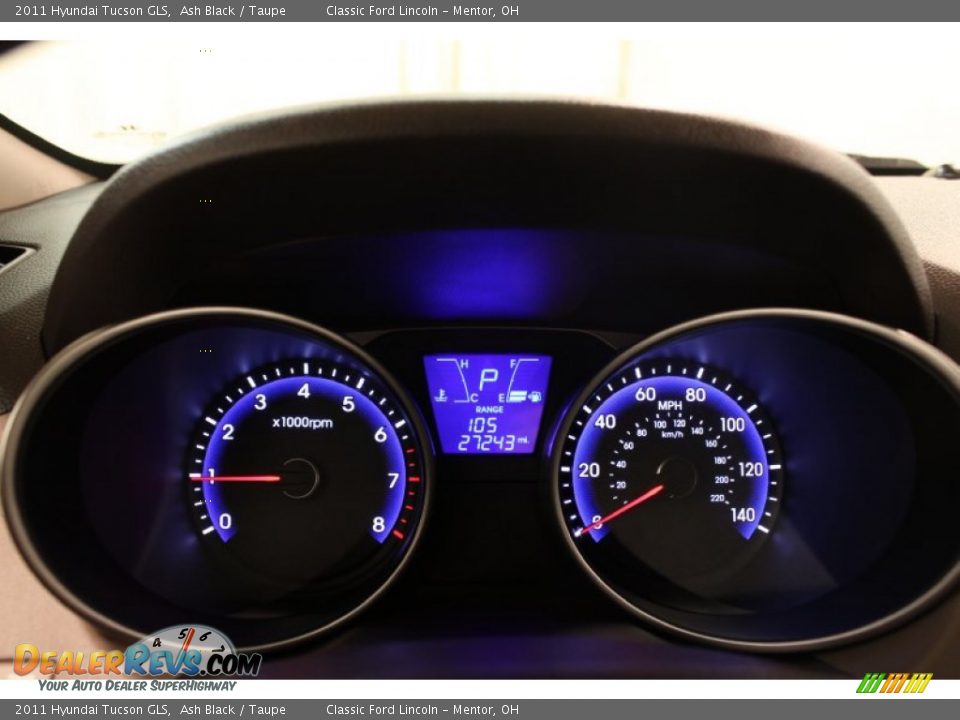 2011 Hyundai Tucson GLS Ash Black / Taupe Photo #7