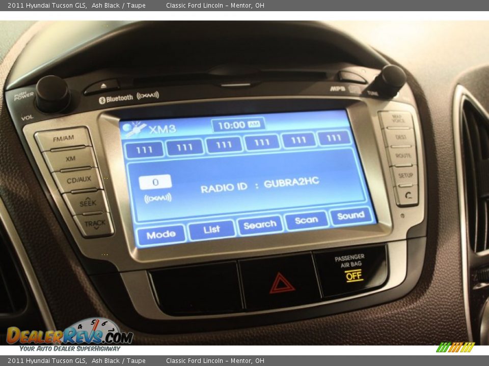 2011 Hyundai Tucson GLS Ash Black / Taupe Photo #10