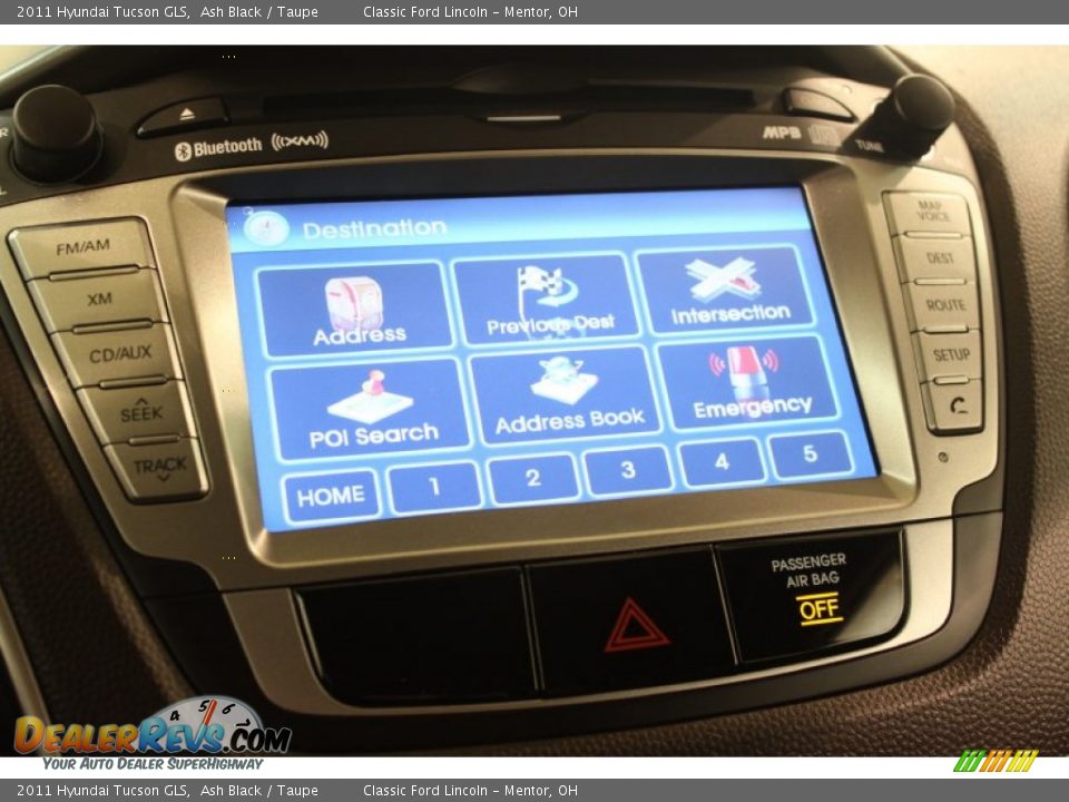 2011 Hyundai Tucson GLS Ash Black / Taupe Photo #12