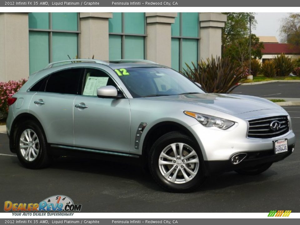 2012 Infiniti FX 35 AWD Liquid Platinum / Graphite Photo #1