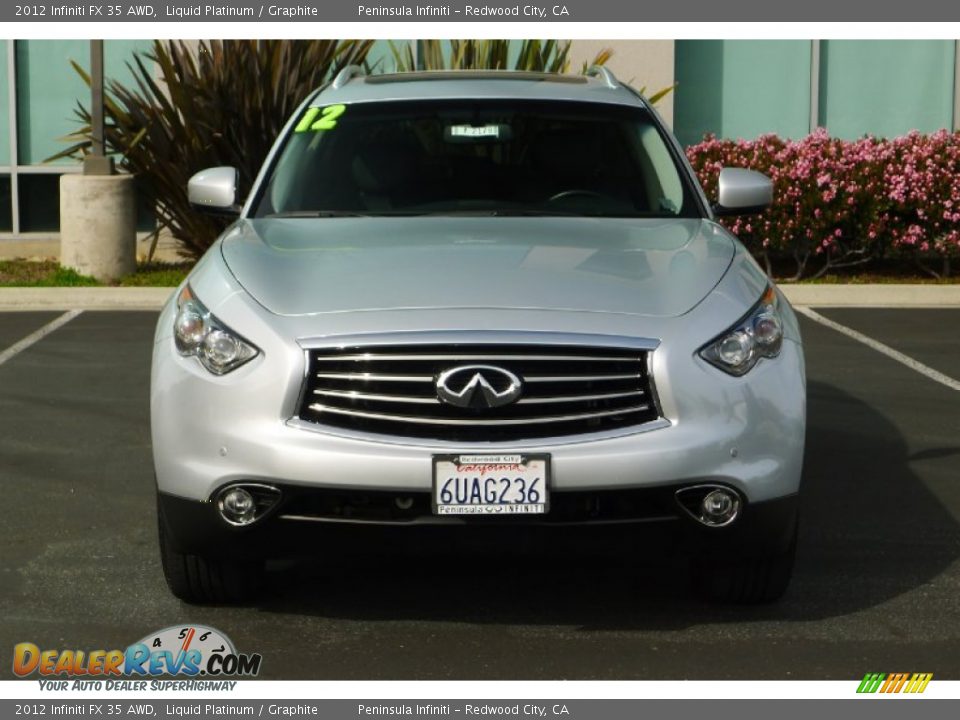 2012 Infiniti FX 35 AWD Liquid Platinum / Graphite Photo #2