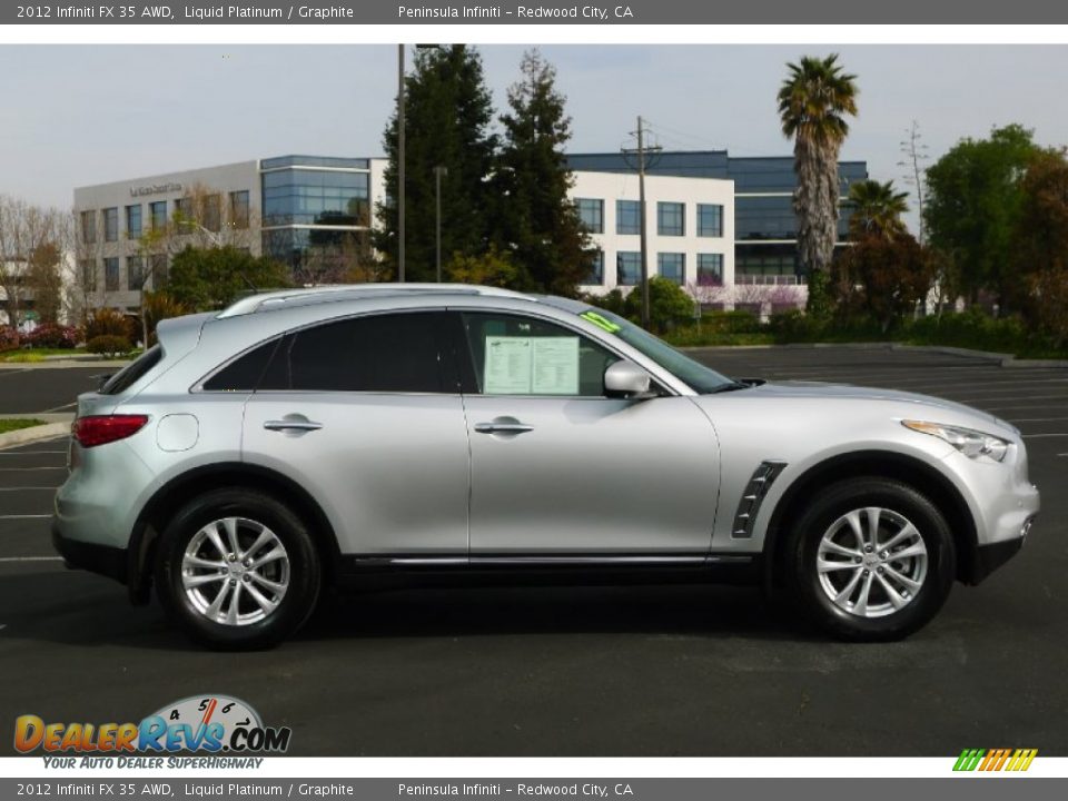 2012 Infiniti FX 35 AWD Liquid Platinum / Graphite Photo #3