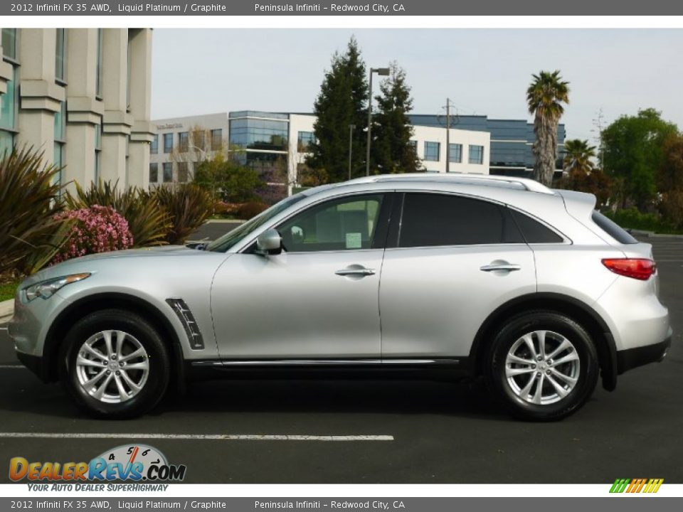 2012 Infiniti FX 35 AWD Liquid Platinum / Graphite Photo #4