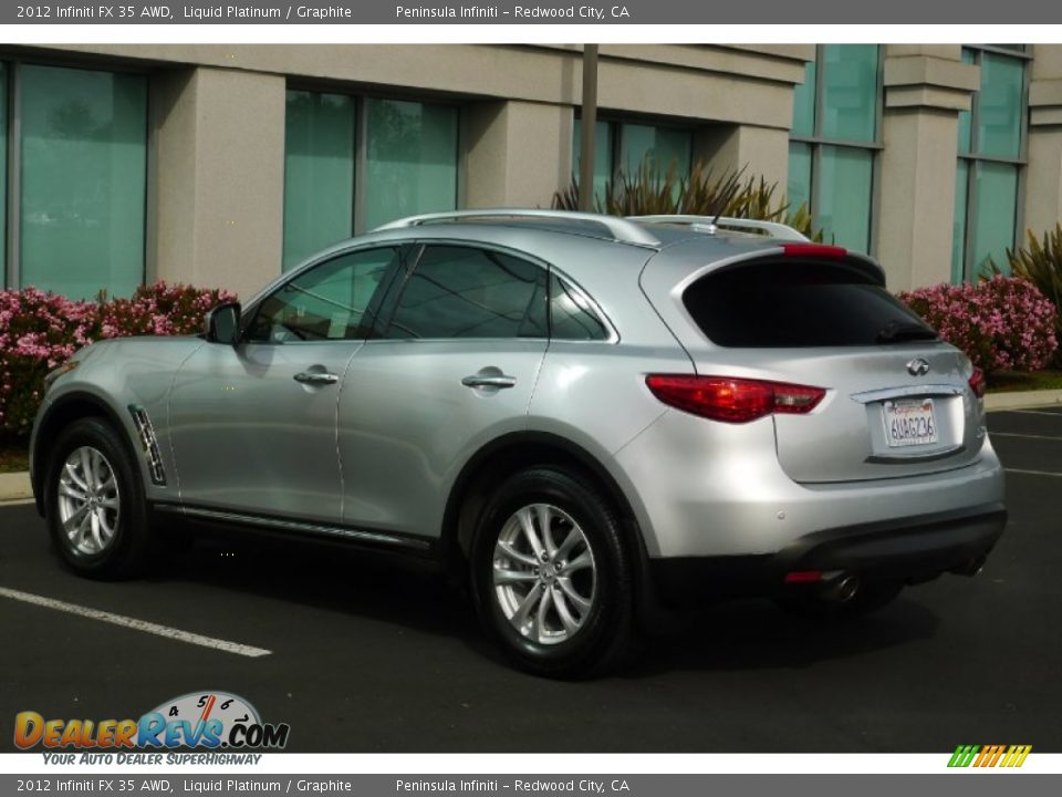 2012 Infiniti FX 35 AWD Liquid Platinum / Graphite Photo #5