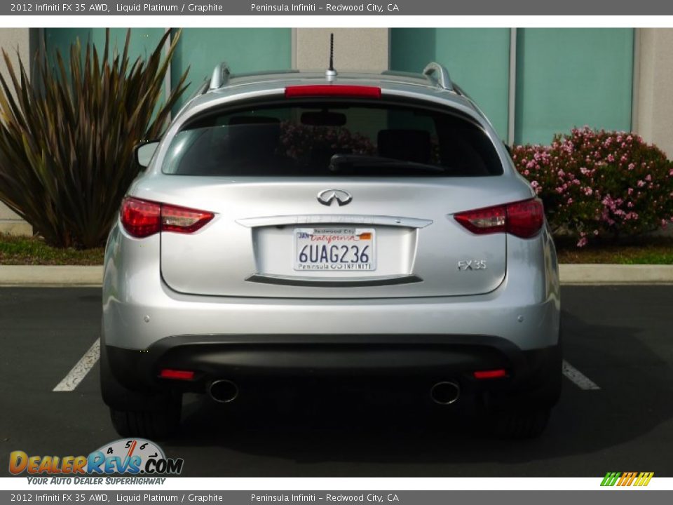 2012 Infiniti FX 35 AWD Liquid Platinum / Graphite Photo #6