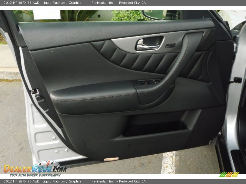 2012 Infiniti FX 35 AWD Liquid Platinum / Graphite Photo #7