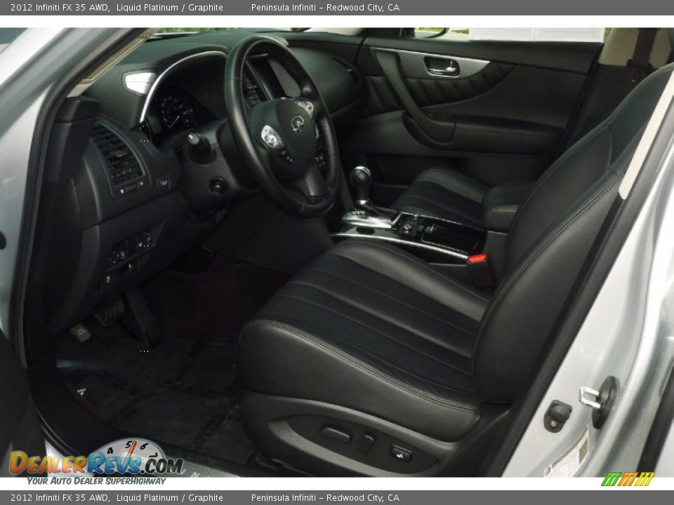 2012 Infiniti FX 35 AWD Liquid Platinum / Graphite Photo #8