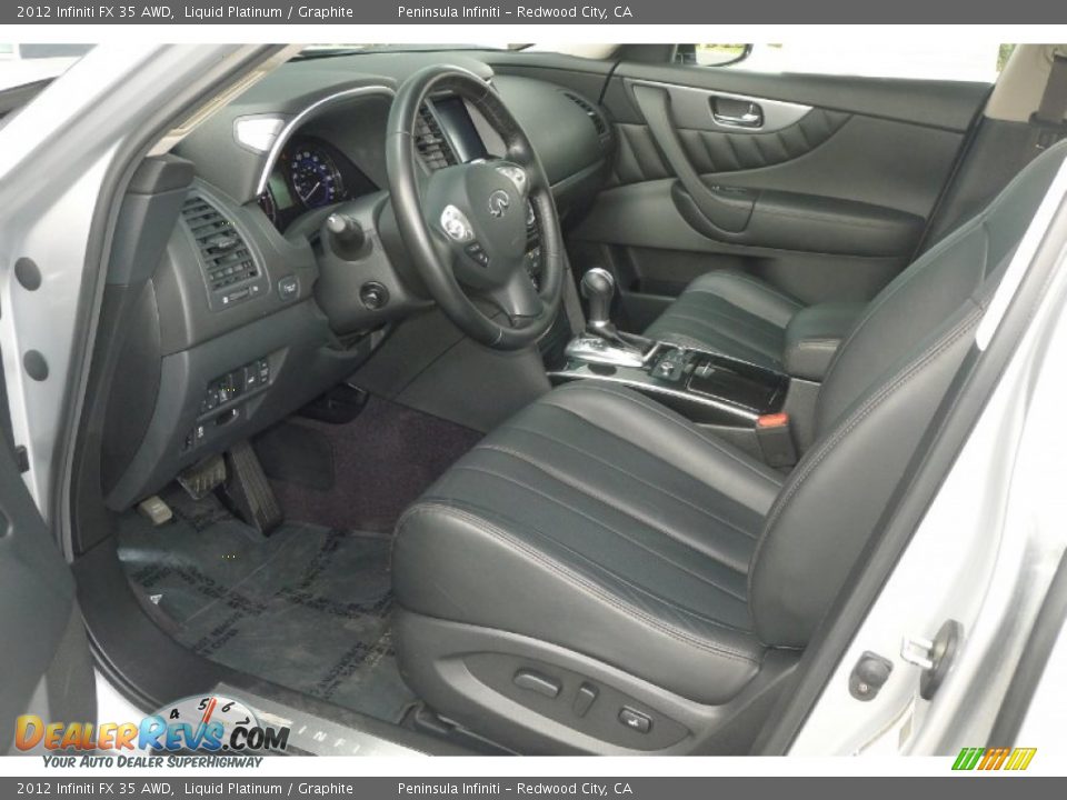 2012 Infiniti FX 35 AWD Liquid Platinum / Graphite Photo #9