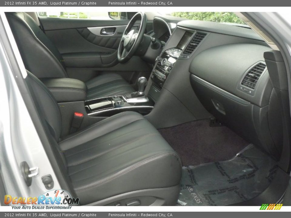 2012 Infiniti FX 35 AWD Liquid Platinum / Graphite Photo #10