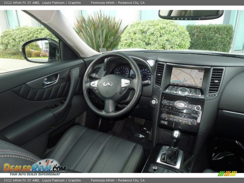 2012 Infiniti FX 35 AWD Liquid Platinum / Graphite Photo #12