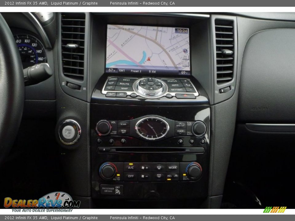 2012 Infiniti FX 35 AWD Liquid Platinum / Graphite Photo #18