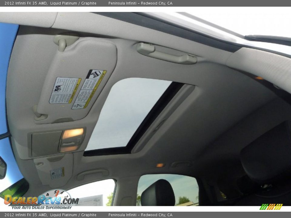 2012 Infiniti FX 35 AWD Liquid Platinum / Graphite Photo #26
