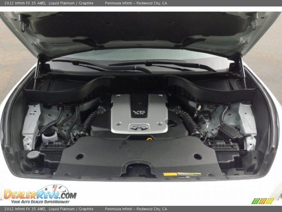 2012 Infiniti FX 35 AWD Liquid Platinum / Graphite Photo #31