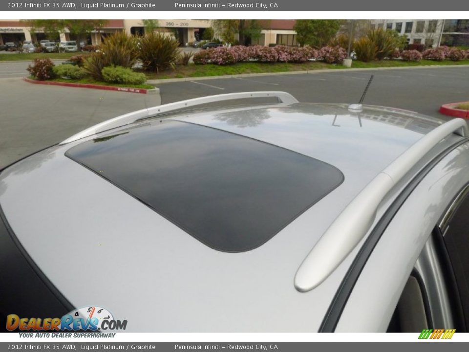 2012 Infiniti FX 35 AWD Liquid Platinum / Graphite Photo #32