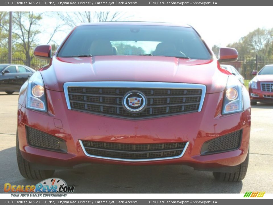 2013 Cadillac ATS 2.0L Turbo Crystal Red Tintcoat / Caramel/Jet Black Accents Photo #7