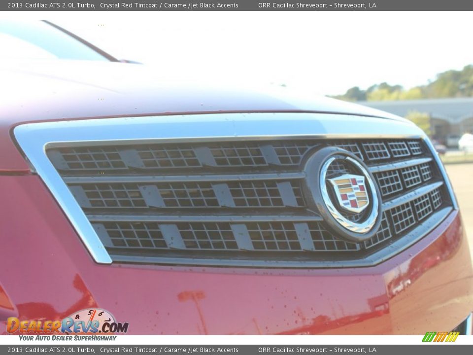 2013 Cadillac ATS 2.0L Turbo Crystal Red Tintcoat / Caramel/Jet Black Accents Photo #9