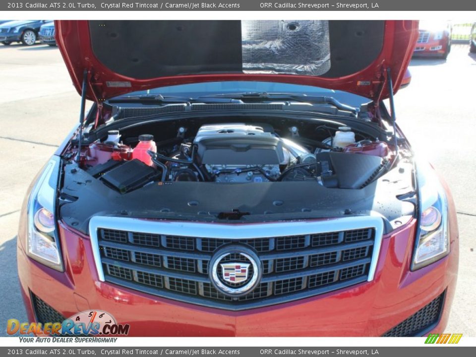 2013 Cadillac ATS 2.0L Turbo Crystal Red Tintcoat / Caramel/Jet Black Accents Photo #10