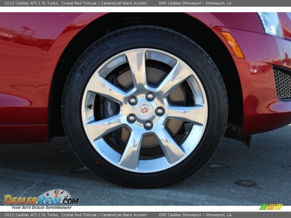 2013 Cadillac ATS 2.0L Turbo Crystal Red Tintcoat / Caramel/Jet Black Accents Photo #12