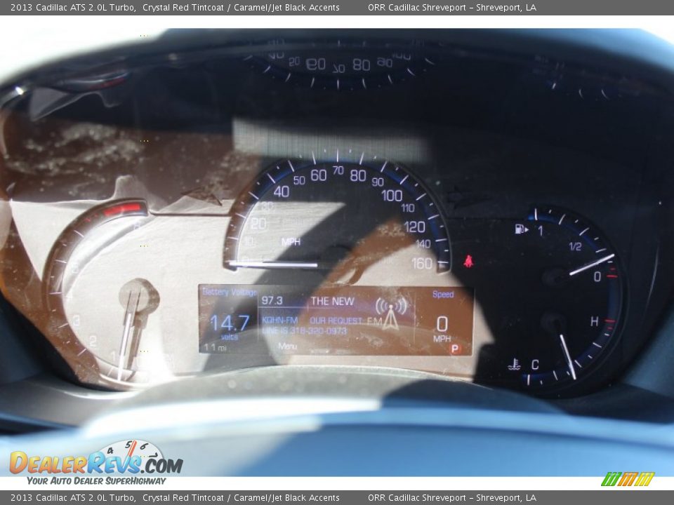 2013 Cadillac ATS 2.0L Turbo Crystal Red Tintcoat / Caramel/Jet Black Accents Photo #14