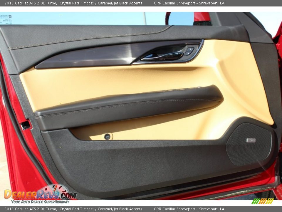 2013 Cadillac ATS 2.0L Turbo Crystal Red Tintcoat / Caramel/Jet Black Accents Photo #15