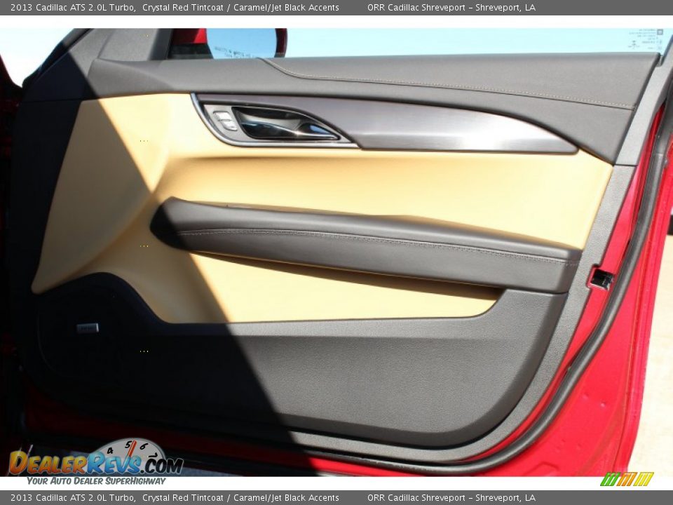 2013 Cadillac ATS 2.0L Turbo Crystal Red Tintcoat / Caramel/Jet Black Accents Photo #17