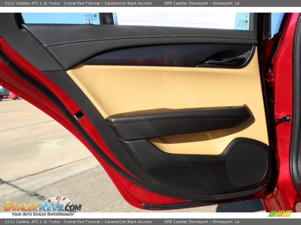 2013 Cadillac ATS 2.0L Turbo Crystal Red Tintcoat / Caramel/Jet Black Accents Photo #19