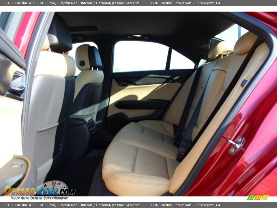 2013 Cadillac ATS 2.0L Turbo Crystal Red Tintcoat / Caramel/Jet Black Accents Photo #20