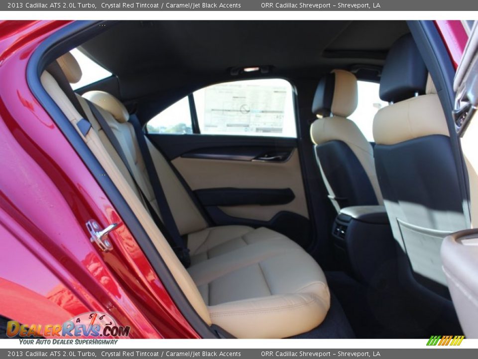 2013 Cadillac ATS 2.0L Turbo Crystal Red Tintcoat / Caramel/Jet Black Accents Photo #22