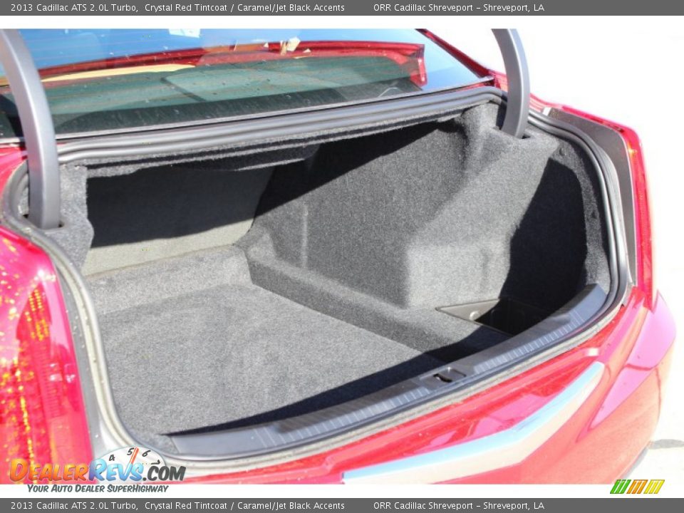 2013 Cadillac ATS 2.0L Turbo Crystal Red Tintcoat / Caramel/Jet Black Accents Photo #24