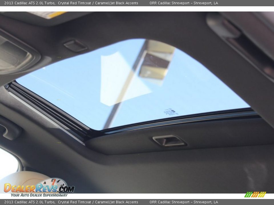 2013 Cadillac ATS 2.0L Turbo Crystal Red Tintcoat / Caramel/Jet Black Accents Photo #25