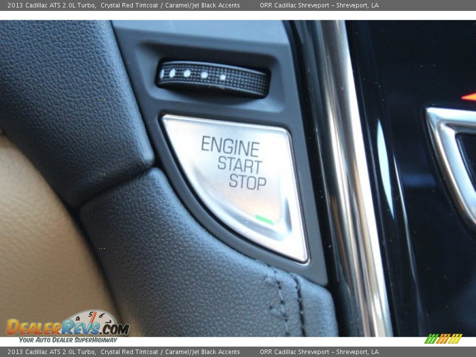 2013 Cadillac ATS 2.0L Turbo Crystal Red Tintcoat / Caramel/Jet Black Accents Photo #26
