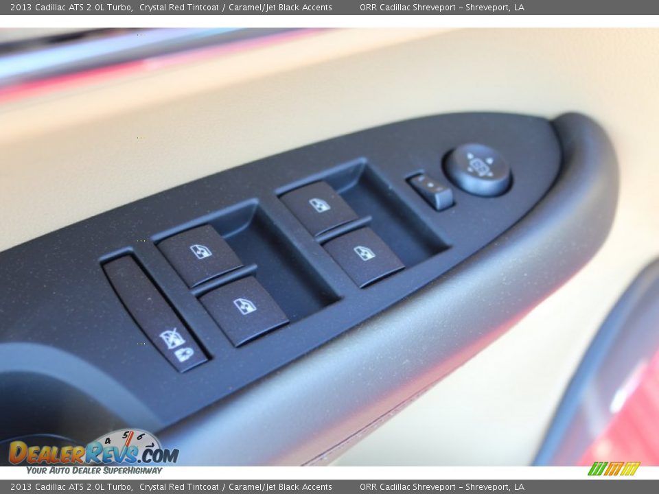 2013 Cadillac ATS 2.0L Turbo Crystal Red Tintcoat / Caramel/Jet Black Accents Photo #30