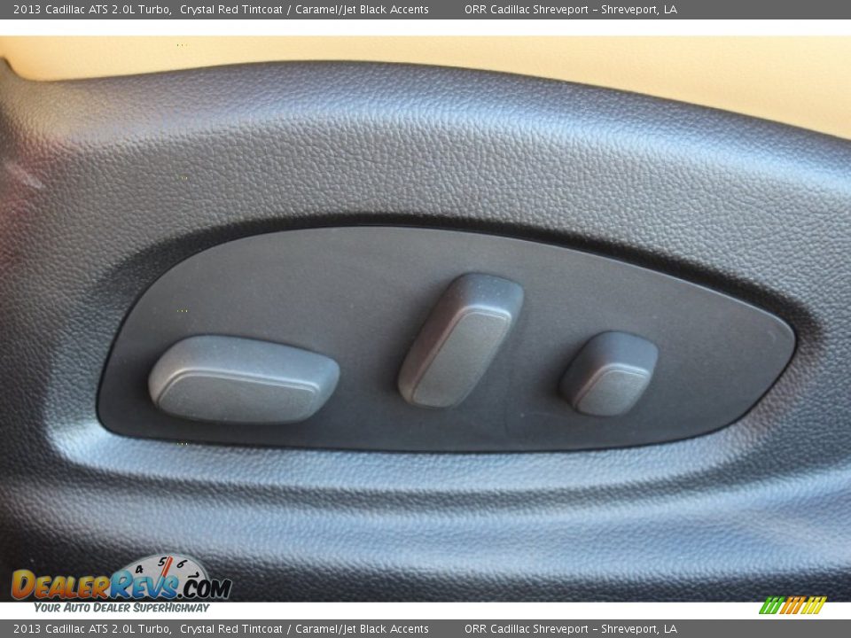 2013 Cadillac ATS 2.0L Turbo Crystal Red Tintcoat / Caramel/Jet Black Accents Photo #32