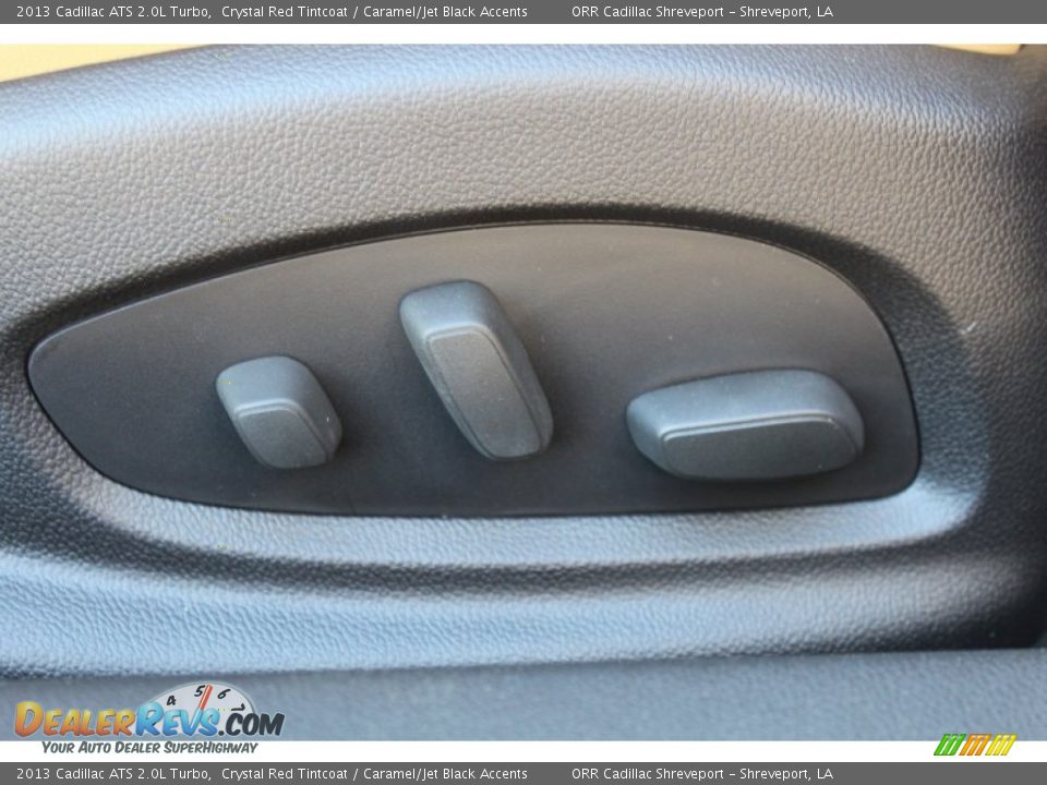 2013 Cadillac ATS 2.0L Turbo Crystal Red Tintcoat / Caramel/Jet Black Accents Photo #33