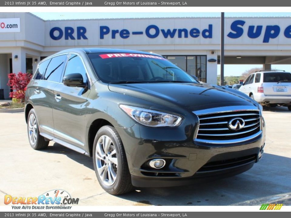 2013 Infiniti JX 35 AWD Emerald Graphite / Java Photo #1