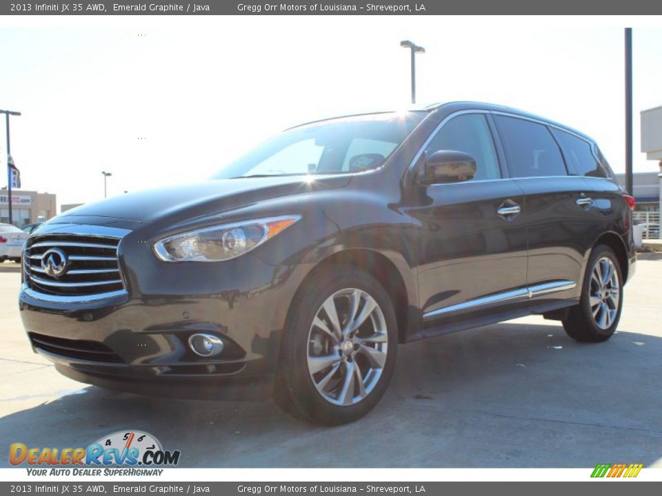 2013 Infiniti JX 35 AWD Emerald Graphite / Java Photo #2
