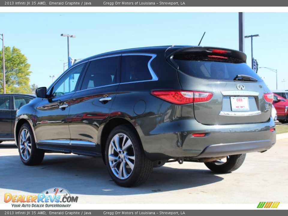 2013 Infiniti JX 35 AWD Emerald Graphite / Java Photo #3