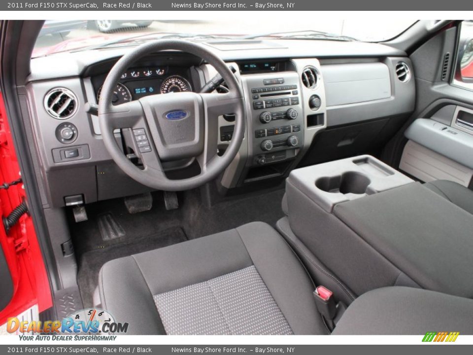 Black Interior - 2011 Ford F150 STX SuperCab Photo #17
