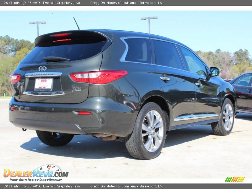 2013 Infiniti JX 35 AWD Emerald Graphite / Java Photo #4