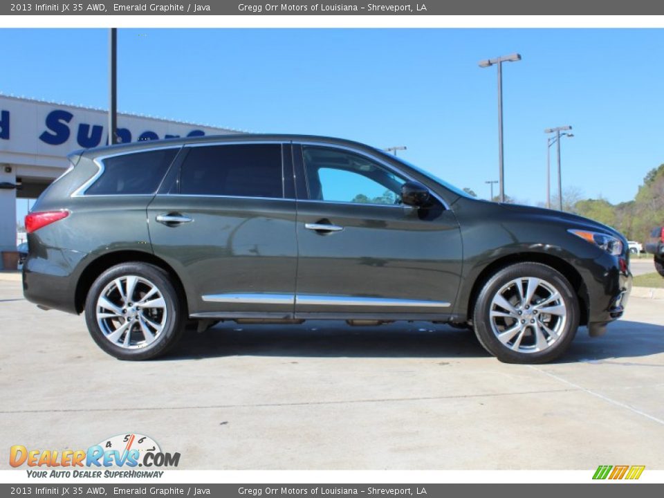 2013 Infiniti JX 35 AWD Emerald Graphite / Java Photo #5