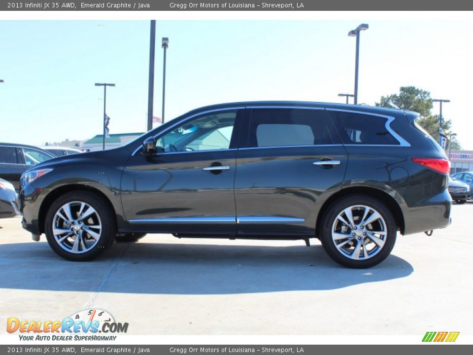 2013 Infiniti JX 35 AWD Emerald Graphite / Java Photo #6