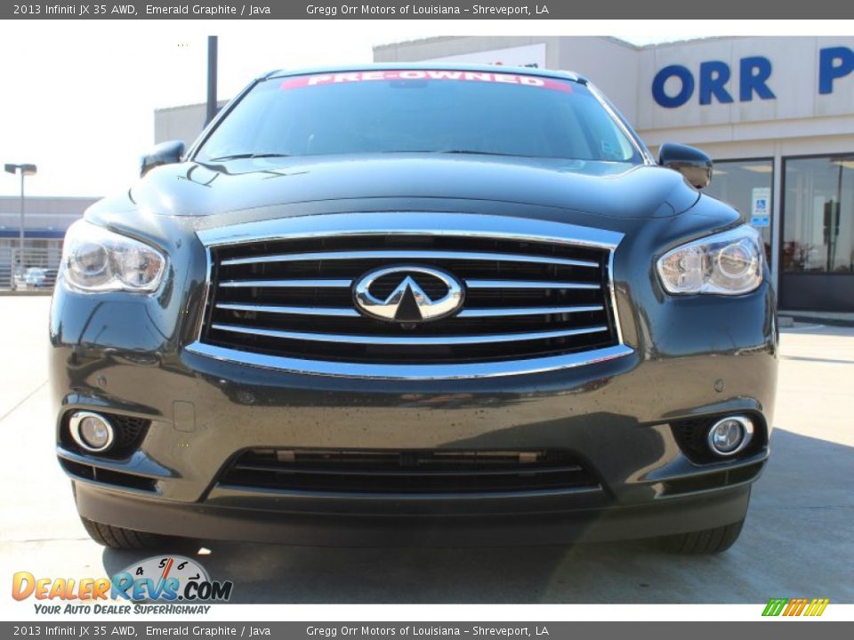 2013 Infiniti JX 35 AWD Emerald Graphite / Java Photo #7