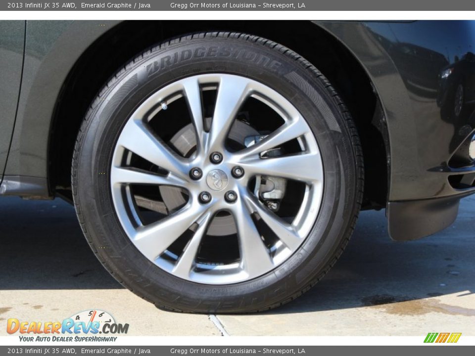 2013 Infiniti JX 35 AWD Emerald Graphite / Java Photo #12