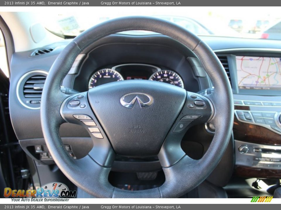 2013 Infiniti JX 35 AWD Emerald Graphite / Java Photo #14