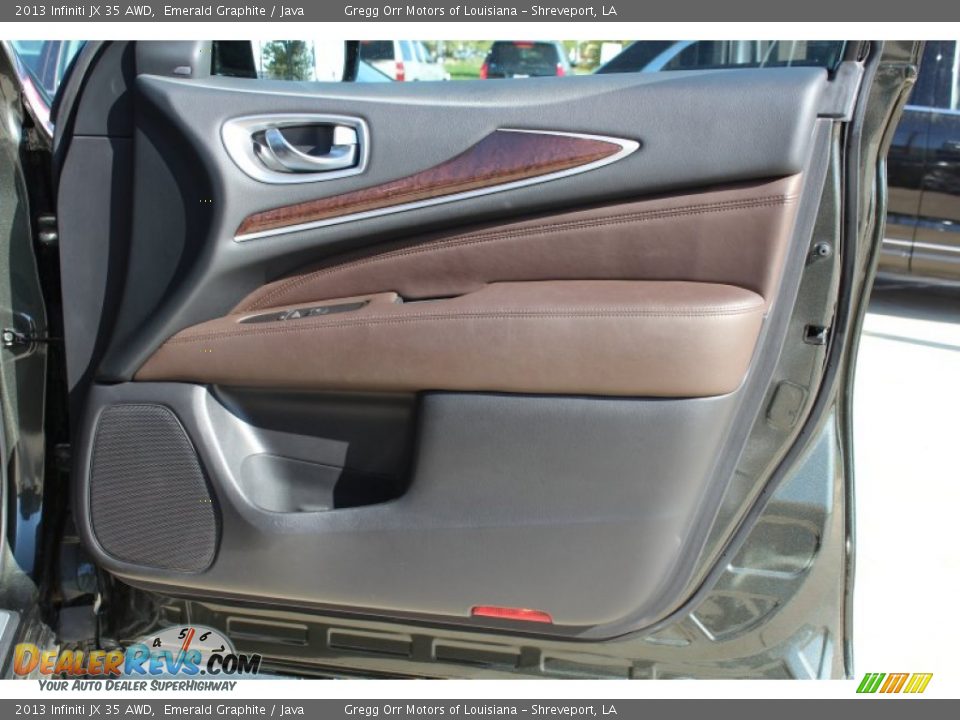 2013 Infiniti JX 35 AWD Emerald Graphite / Java Photo #17