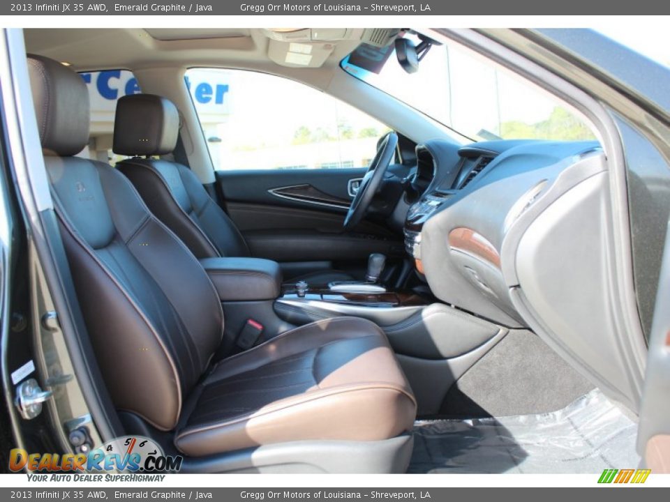 2013 Infiniti JX 35 AWD Emerald Graphite / Java Photo #18