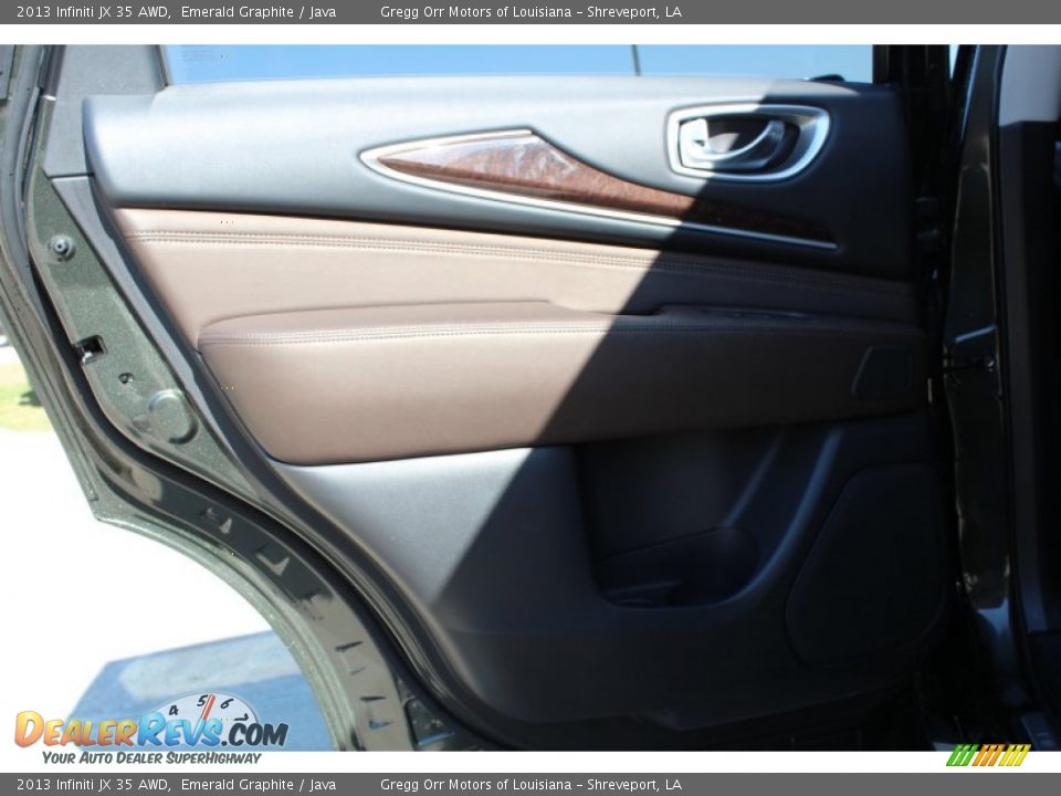 2013 Infiniti JX 35 AWD Emerald Graphite / Java Photo #19